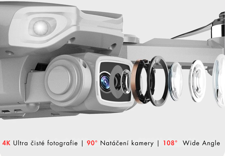 4K ultra čisté fotografie  90° natáčení kamery  108° wide angle_1